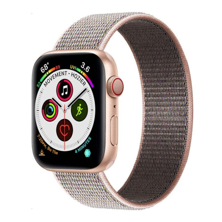 Apple Watch 5 (40mm) Nylon Armband - Pink Sand