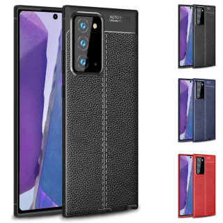 Läder mönstrat TPU skal Samsung Galaxy Note 20