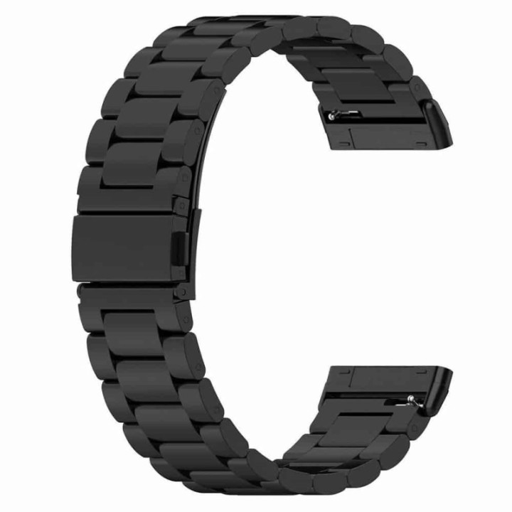 Armband rostfritt stål Fitbit Versa 3 - Svart