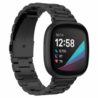 Armband Stainless Steel Fitbit Sense - Black