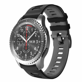 Twin Sport Armband Samsung Galaxy Gear S3 - Svartgrå