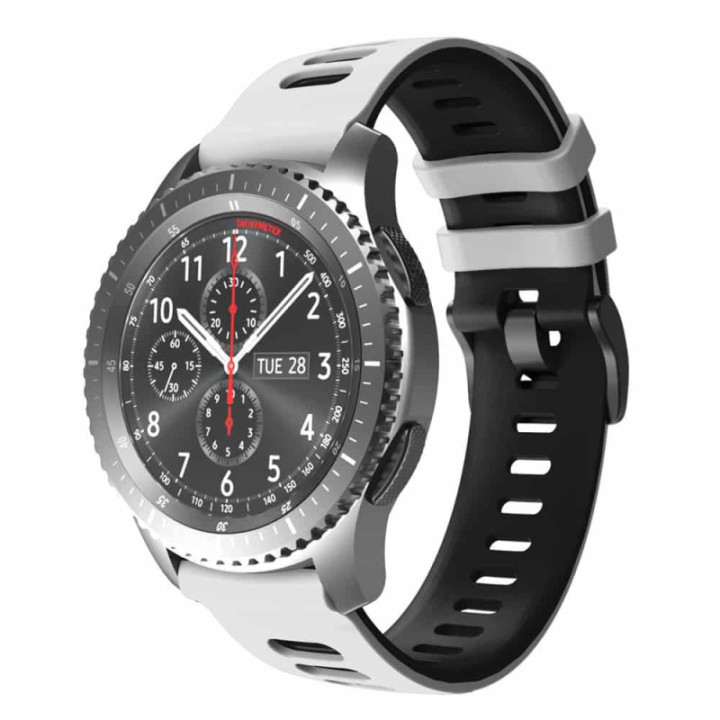 Twin Sport Armband Samsung Galaxy Gear S3 - Svartgrå