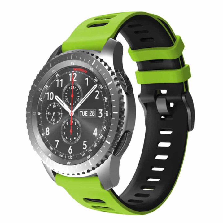 Twin Sport armbånd Samsung Galaxy Gear S3 - Kalk/svart