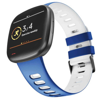 Twin Sport Armband Fitbit Versa 3 - Blue/white