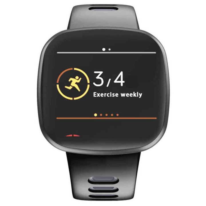 Twin Sport Armband Fitbit Versa 3 - Svart/grå