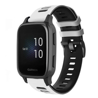 Twin Sport Rannekoru Armband Garmin Venu Sq Music Edition - Valkoinen/musta