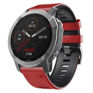 Twin Sport armbånd Garmin Fenix 6S - Rød/svart