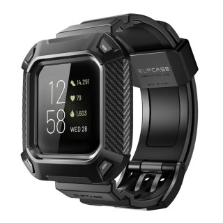 SUPCASE UB Pro armbånd Fitbit Versa 3 - Sort