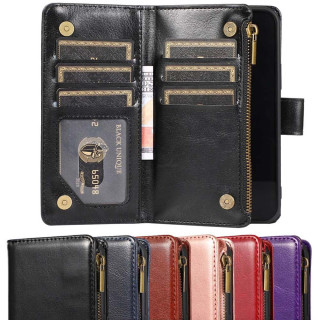  Kaksoiskäänto Zipper 9-kortti Apple iPhone 12 Pro Max (6.7")