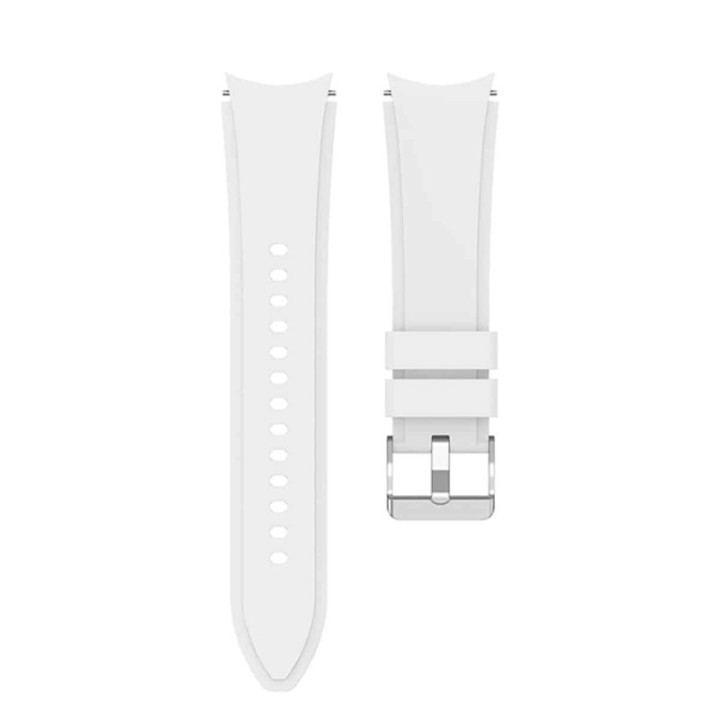 Sport armbånd till Samsung Galaxy Watch 4 Classic (42/46mm) - Hvit