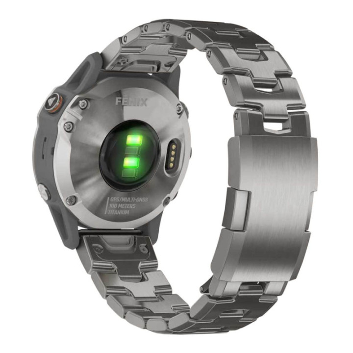Armbånd titan Garmin Fenix 6 Pro - Sølv