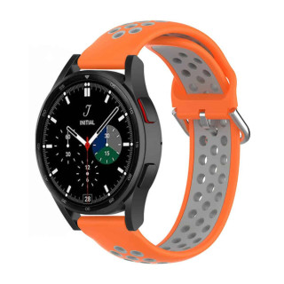 EBN Sport Armband Samsung Galaxy Watch 4 Classic 42mm  - Orange / Grå
