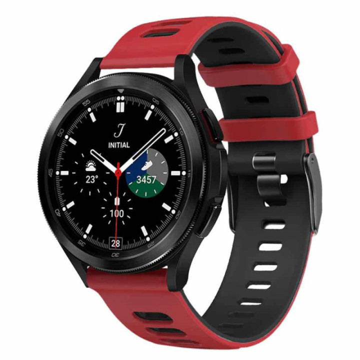 Twin Sport Rannekoru Armband Samsung Galaxy Watch 4 Classic (42mm) - Punamusta