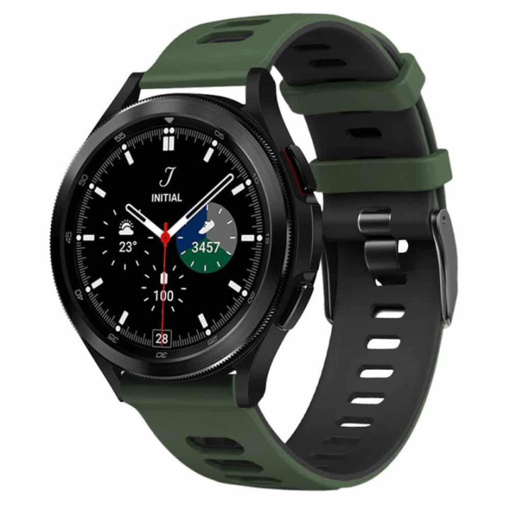 Twin Sport Armband Samsung Galaxy Watch 4 Classic (42mm) - Green/black