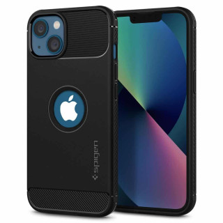 Spigen Rugged Armor kuori Apple iPhone 13 - Musta