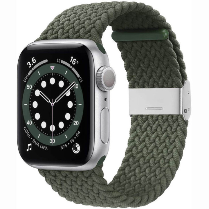 Braided Elastic Bracelet Apple watch 6 (40mm) - Army