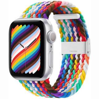 Punottu elastinen rannekoru Apple watch 6 (40mm) - pride edition