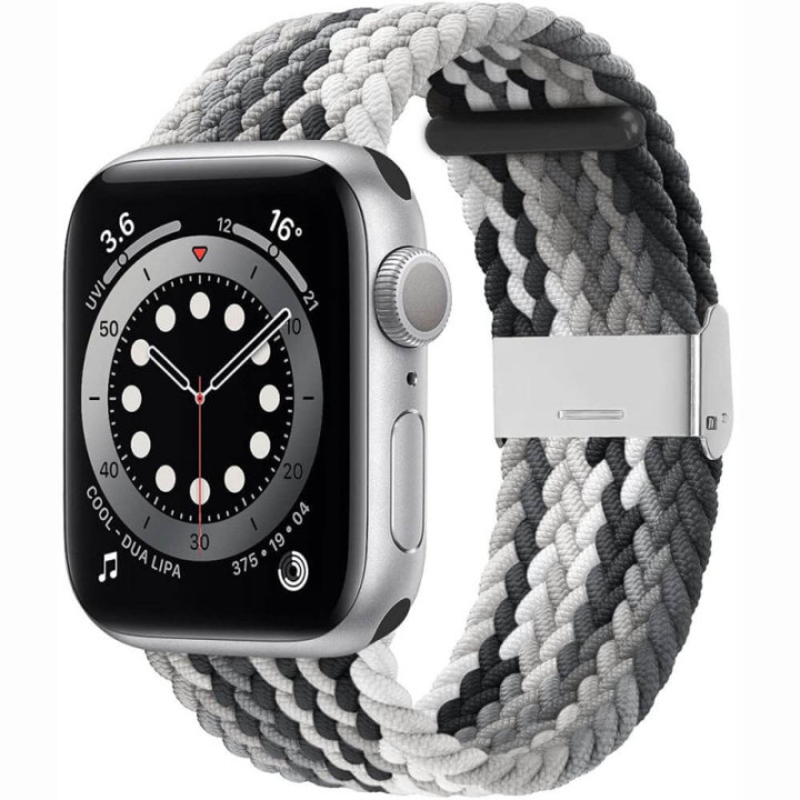 Braided Elastic Bracelet Apple watch 6 (40mm) - gradientgrey
