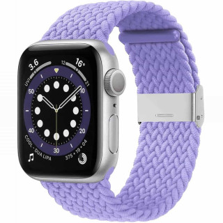 Flätat Elastiskt Armband Apple watch 6 (40mm) - Lightpurple