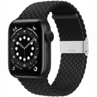 Flettet elastisk armbånd Apple watch 6 (40mm) - svart