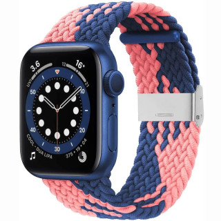 Geflochtenes Elastisches Armband Apple watch 6 (40mm) - bluepowder