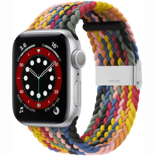 Braided Elastic Bracelet Apple watch 6 (40mm) - rainbow
