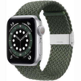 Flettet elastisk armbånd Apple watch 6 (40mm) - Army