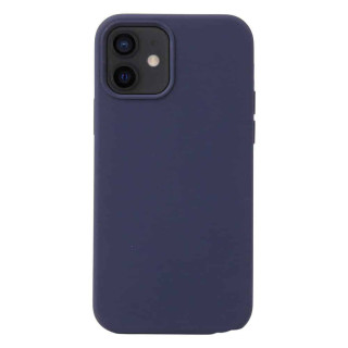 Liquid silikon skal Apple iPhone 12 (6.1") - Mörkblå