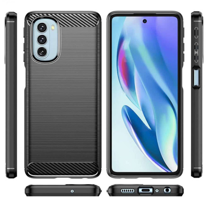 Harjattu TPU kuori Motorola Moto G51 5G