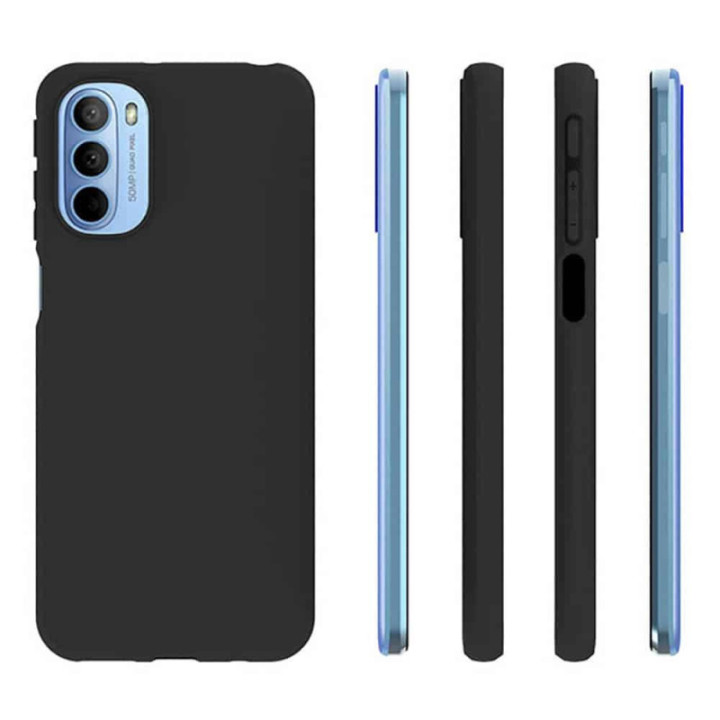 Silikondeksel Motorola Moto G51 5G - Svart