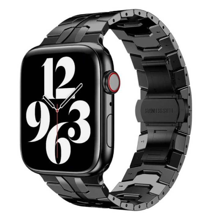 Iron Man Armbånd Rustfritt stål Apple Watch 6 (40mm) - Svart