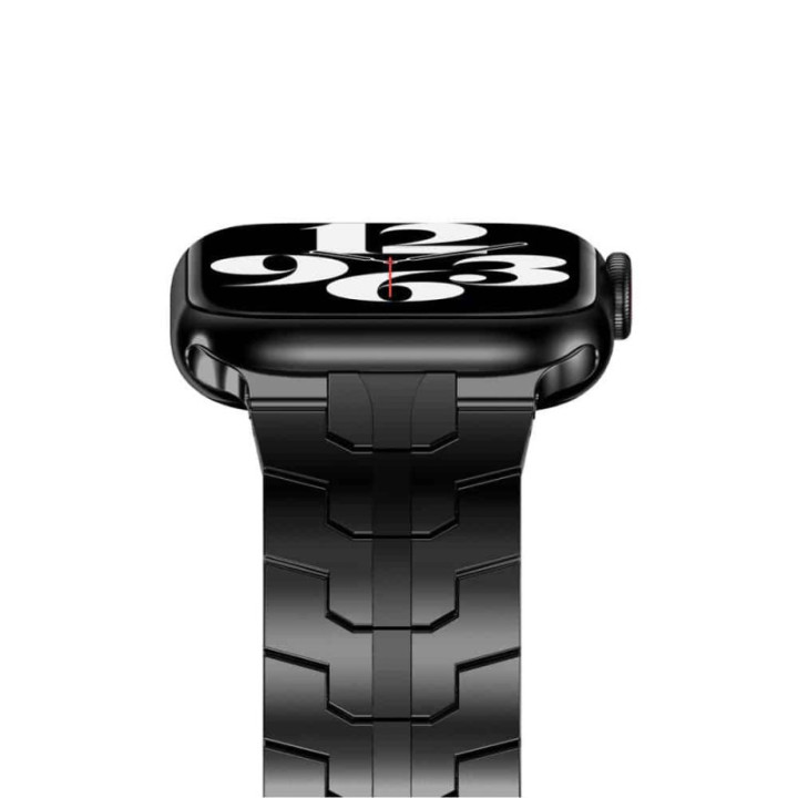 Iron Man Rustfrit Stål Armbånd Apple Watch 6 (44mm) - Sort