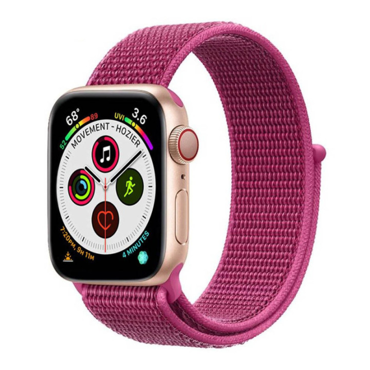 Apple Watch 5 (40mm) Nylon Armband - Dragon Fruit