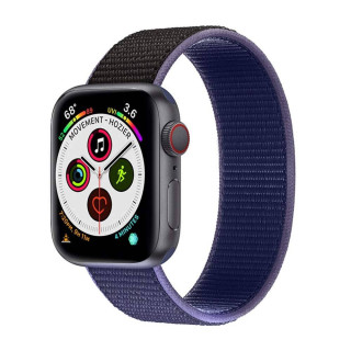 Apple Watch 5 (44 mm) nylonrannekoru - Midnight black