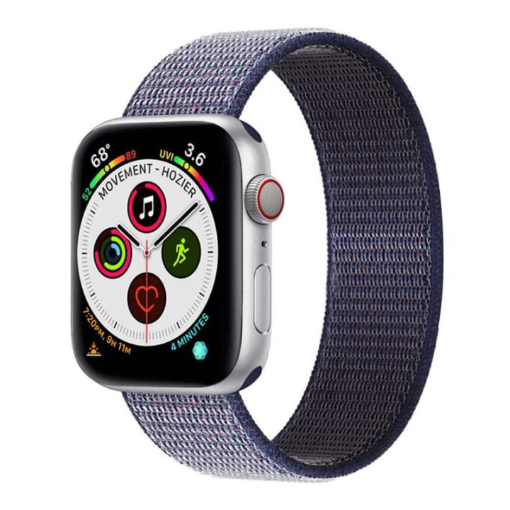 Apple Watch 5 (44mm) Nylon Armband - Midnight blue