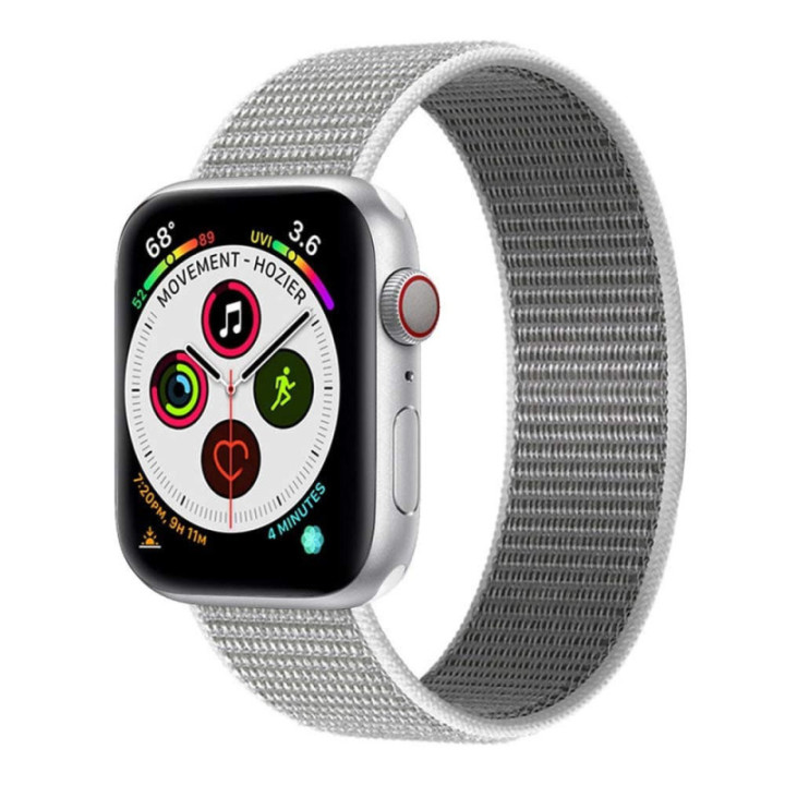 Apple Watch 5 (44 mm) nylonrannekoru - Seashell