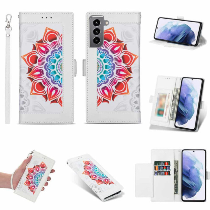 Handyhülle 4-karten Samsung Galaxy S22 Plus - Weiß