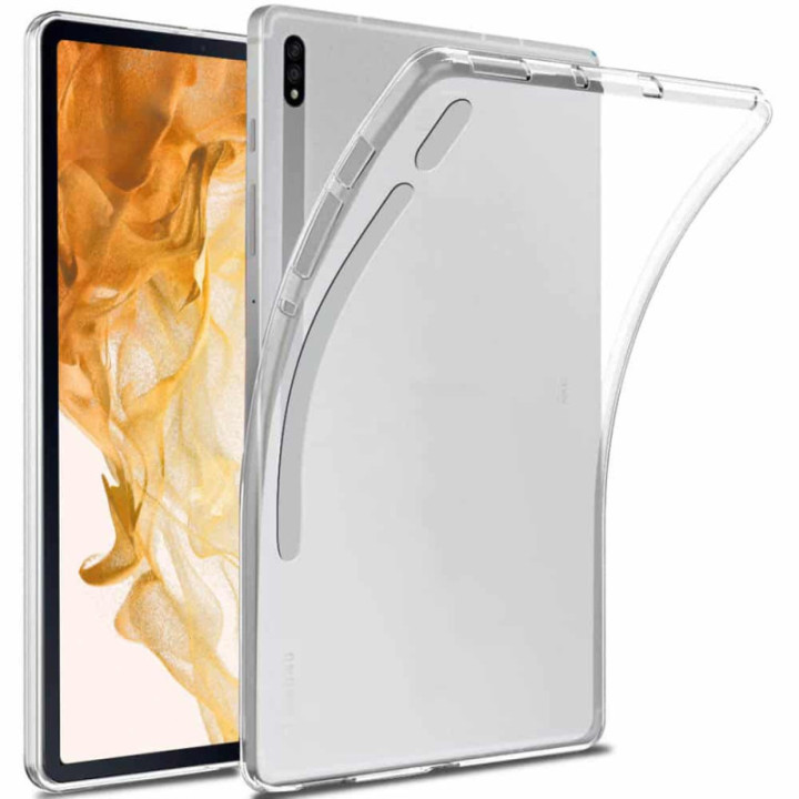 Silikonikotelo läpinäkyvä Samsung Galaxy Tab S8 Plus 12.7
