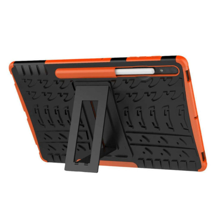 Stöttåligt skal med ställ Samsung Galaxy Tab S8 11.0 - Orange