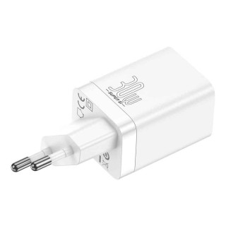 Baseus Super Si Pro Quick Charger C+U 30W Väggladdare - Vit
