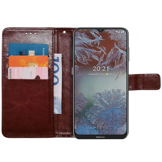Mobile wallet 3-card Nokia G10 - Brown