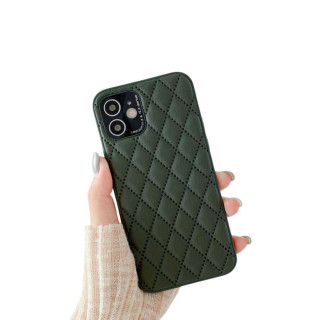 Rhombus cover Apple iPhone 12 - Mørkegrøn