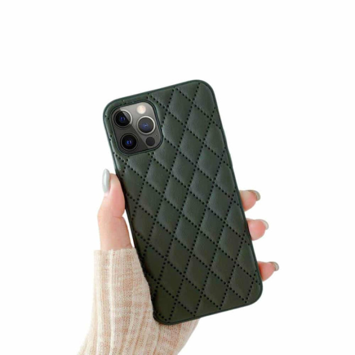 Rhombus suojakuori Apple iPhone 12 Pro - Tummanvihreä