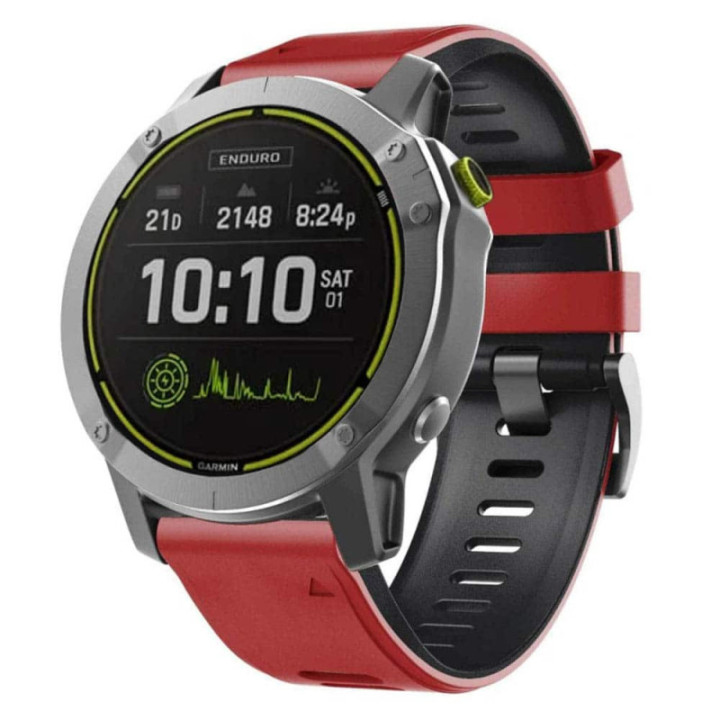 Twin Sport armbånd Garmin Enduro - Rød/svart