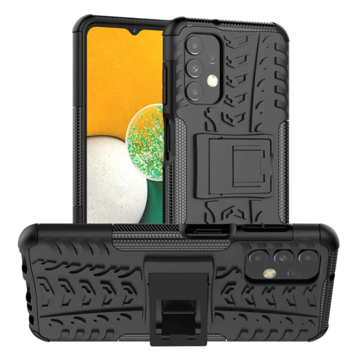 Stoßfest Hülle mit ständer Samsung Galaxy A13 4G - Schwarz