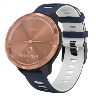 Twin Sport Armband Garmin Vivomove 3S - Blå/vit