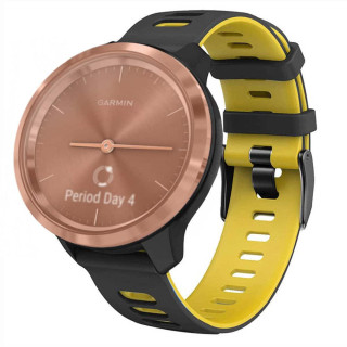 Twin Sport Armband Garmin Vivomove 3S - Black/yellow