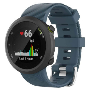 Buy Silicone Sport Watchband Garmin Forerunner 45 Plus - Gray Blue | CaseOnline.com