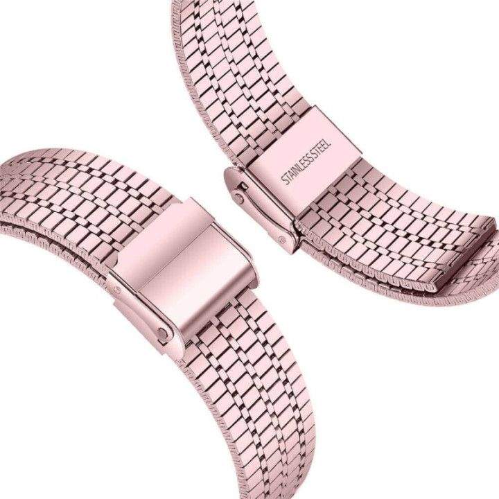 Mesh armbånd i rustfritt stål Apple Watch 7 (41 mm) - Rosa