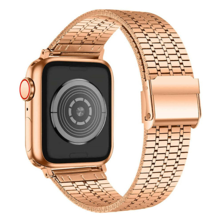 Mesh Rannekoru ruostumatonta terästä  Apple Watch 7  (41mm) - Kulta